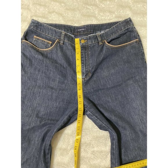 Jones New York womens Blue jeans stretch size 14 ( 34x32 ) - Picture 7 of 12